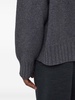 high-neck ribbed-knit jumper