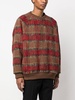 plaid-check sweatshirt