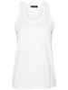 panelled cotton tank top