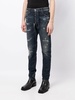 low-rise slim-cut jeans 