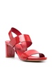 75mm patent leather sandals