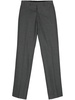 pressed-crease straight-leg trousers