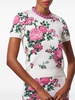 floral-jacquard knitted top