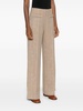 wide-leg tweed trousers