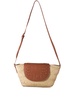 Duda straw shoulder bag