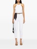 belted cropped jumpsuit