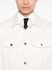 panelled twill shirt jacket