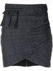 'Bordeaux' ruched skirt