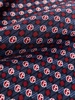 monogram-print silk pocket square