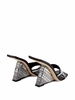 Akira Shine crystal-embellished mules