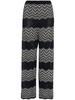 Sugar chevron-pattern wide trousers