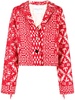 Clio jacquard fringed jacket