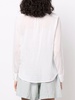 long-sleeved semi-sheer shirt 