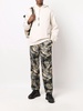 camouflage-print track pants