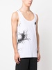 splash-print cotton tank top