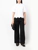 virgin wool-blend wide-leg trousers