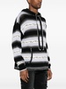 striped knitted hoodie