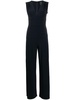 draped straight-leg jumpsuit