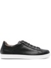 leather tonal sneakers