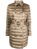 belted-waist padded coat