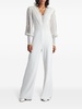 V-neck crepe jumpsuit