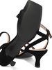 kitten heel suede sandals