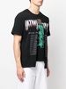 graphic-print layered T-shirt