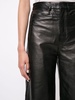 high-waist leather culottes