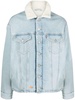 X Levi's Blue Denim Trucker Jacket