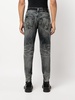 Mick whiskering-effect tapered jeans 