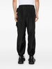 Black Bow-Embellished Tapered Trousers