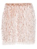 frayed organza mini skirt