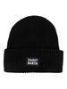 logo-patch knitted beanie 