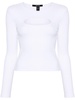 cut-out ribbed top