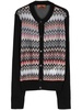 Zig Zag wool-blend cardigan