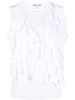 ruffle-detail sleeveless top