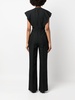 V-neck tailored jumpsuit