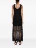 Regina open-knit maxi dress