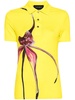 floral-print knitted polo shirt