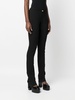 belted slim-cut trousers