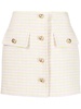 button-up mini skirt