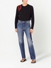 straight-leg denim trousers