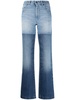 Combo straight-leg jeans