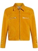 Pegaso-embroidered suede jacket