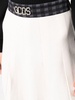 embellished logo-waistband skirt