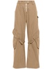 straight cotton cargo trousers