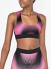 geometric-print sports bra