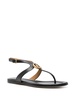 Double G leather thong sandals