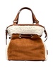 medium Premier Flirt shearling-trim bucket bag