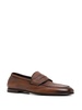 penny-slot leather loafers